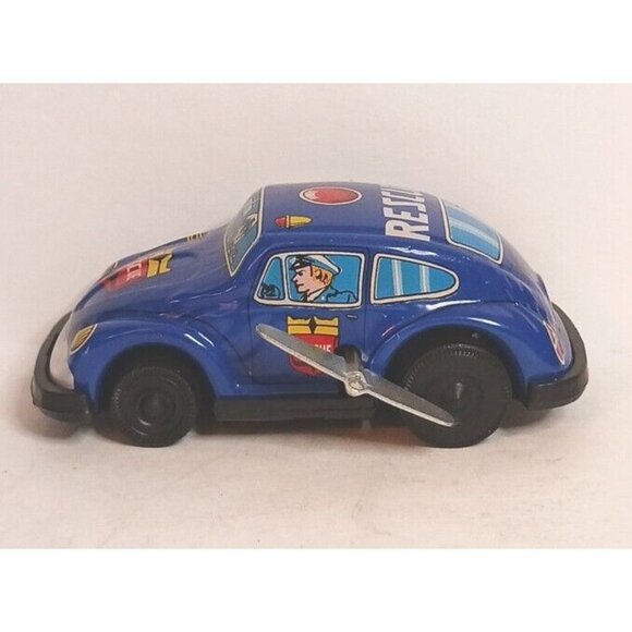 MTU Toys Volkswagon Beetle Rescue 1970s Wind Up Korea Excellent Condition - Picture 1 of 9